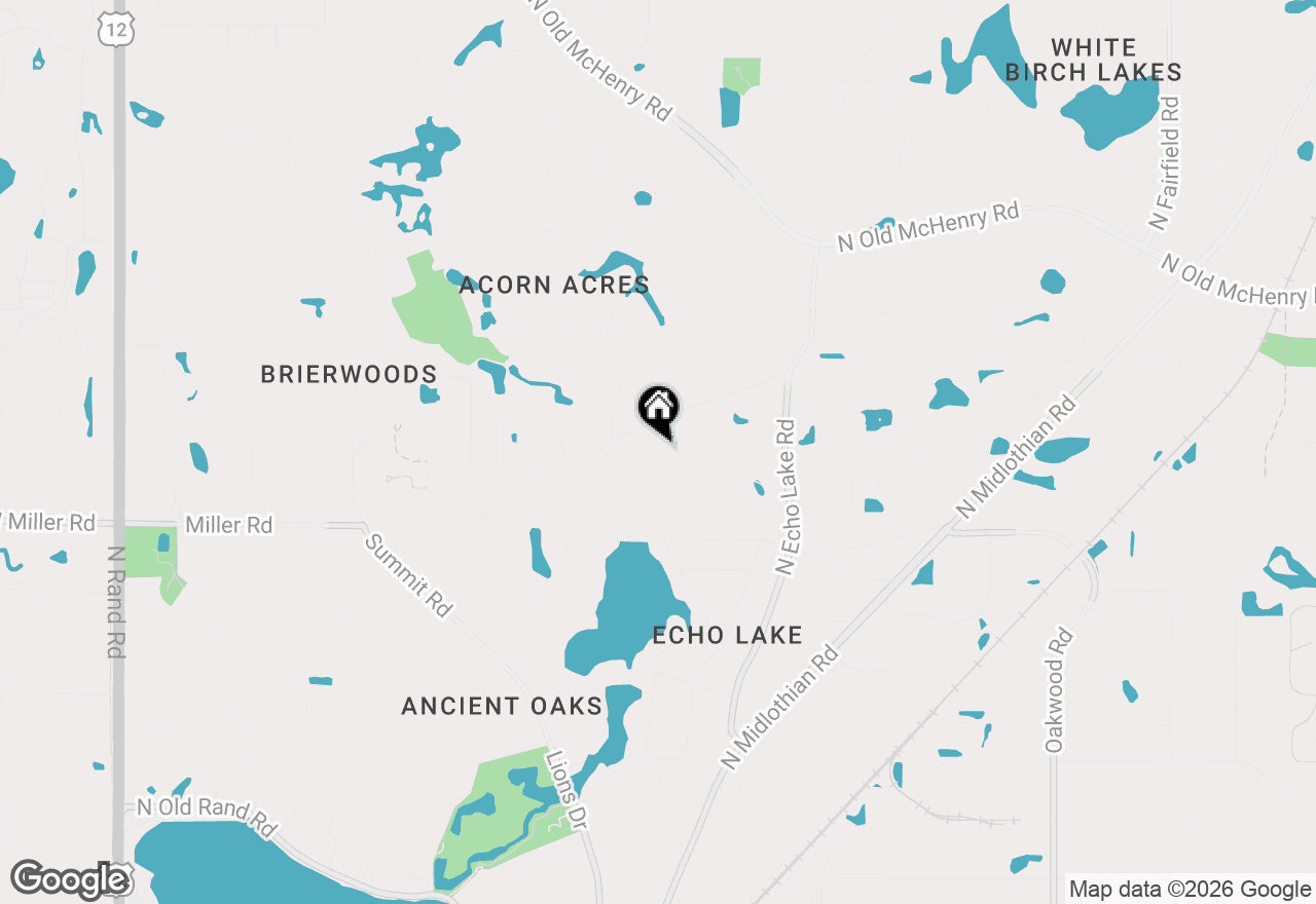 Map of 24160 N Shagbark Drive, Lake Zurich, IL 60047