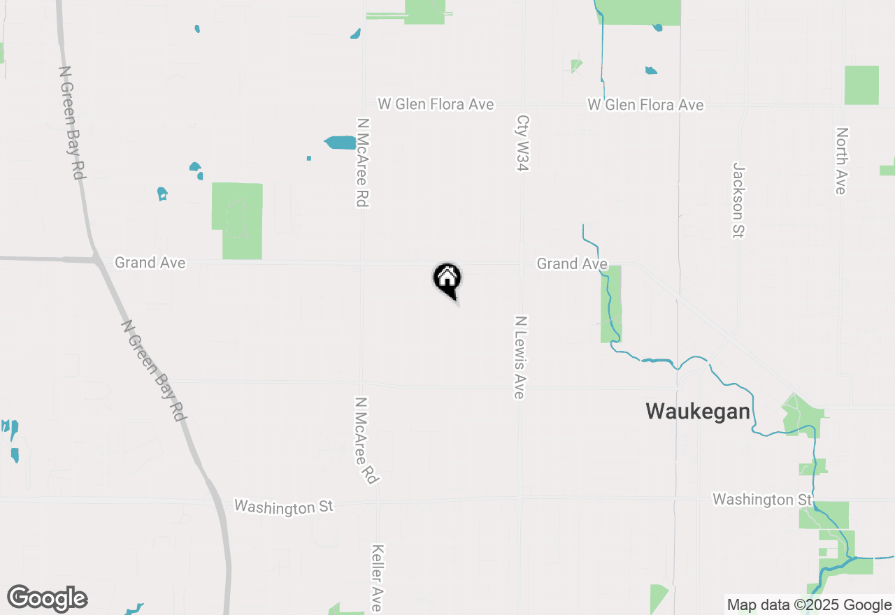 Map of (Address confidential), Waukegan, Illinois 60085