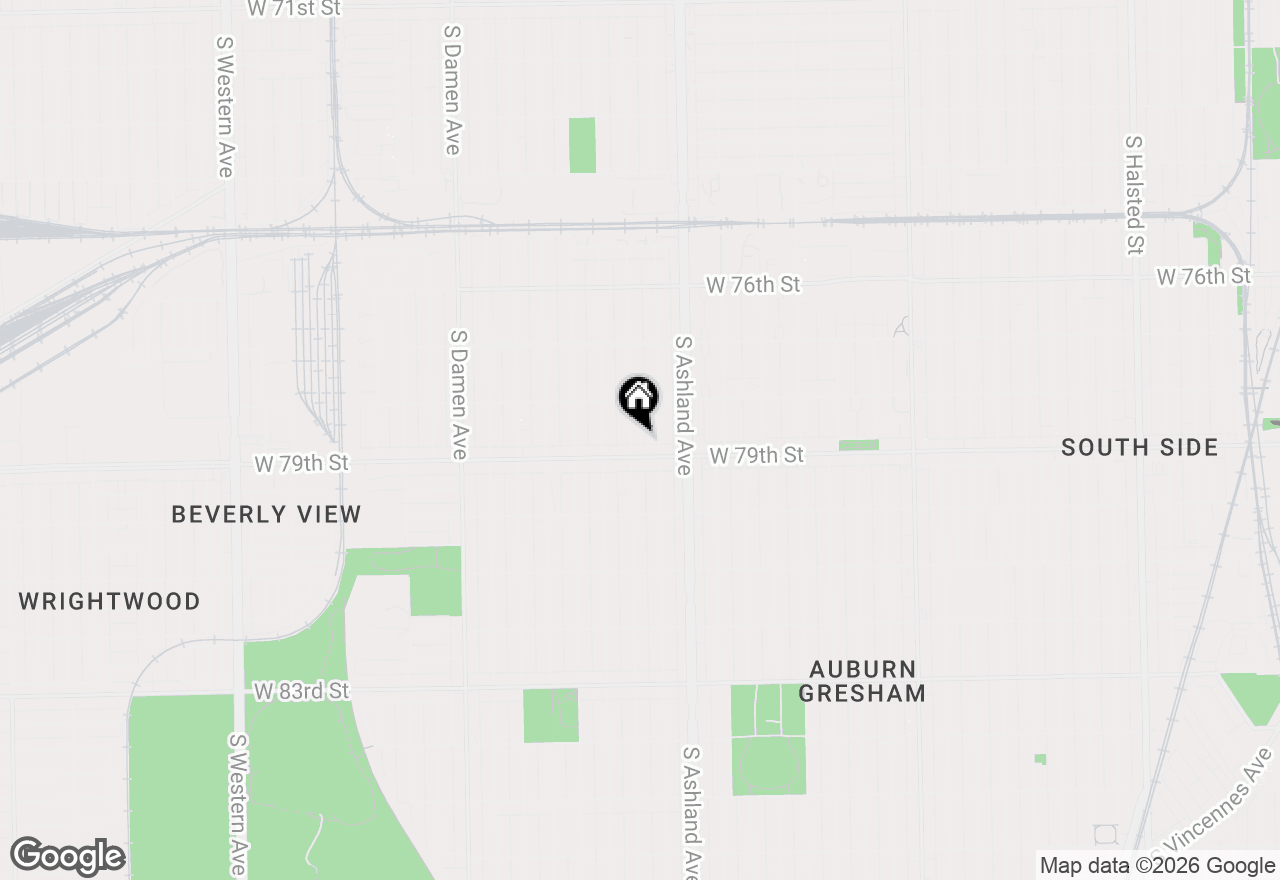 Map of 7843 S Paulina Street, Chicago, IL 60620