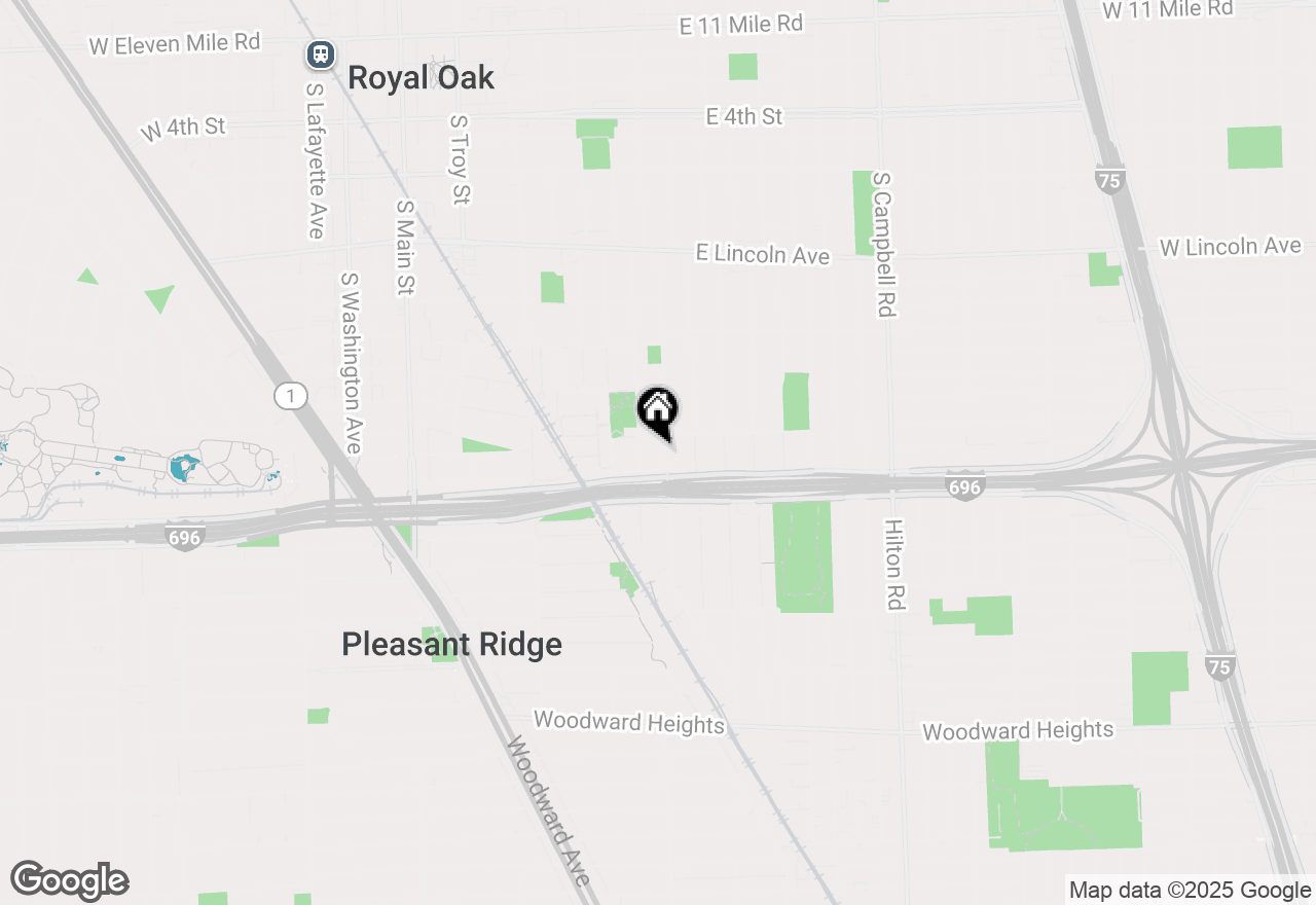 Map of 1512 Mohawk Avenue, Royal Oak, MI 48067