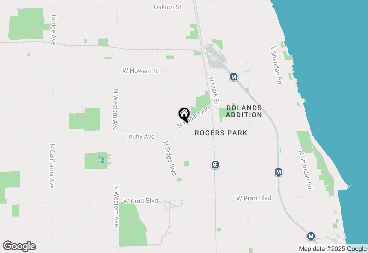 Map of 7227 N Damen Avenue, Chicago, IL 60645