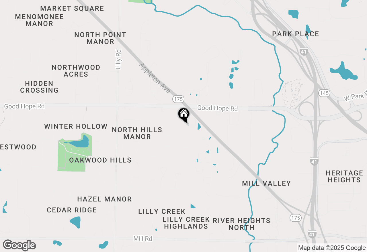Map of N70W13167 Mary Dale Dr, Menomonee Falls, WI 53051