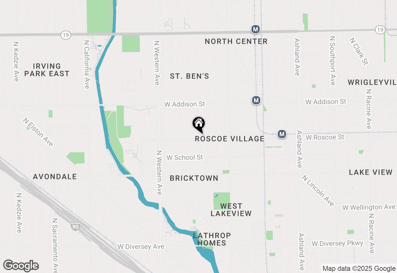 Map of 2144 W Roscoe Street #2B, Chicago, IL 60618