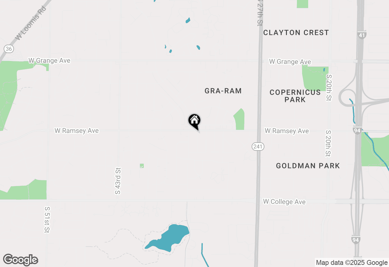 Map of 3413 W Ramsey Ave, Greenfield, WI 53221