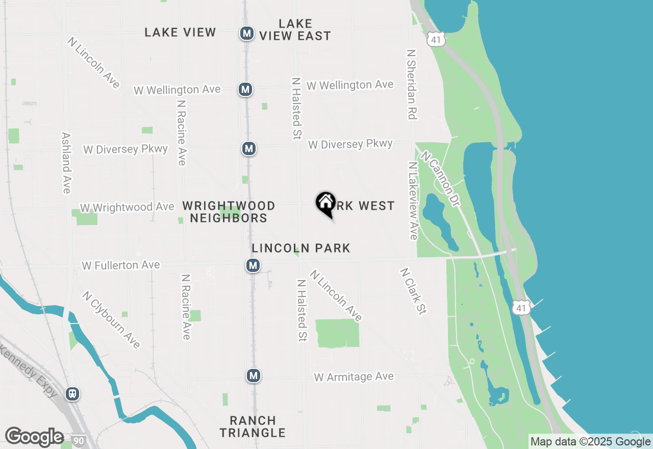 Map of 2478 N Orchard Street, Chicago, IL 60614