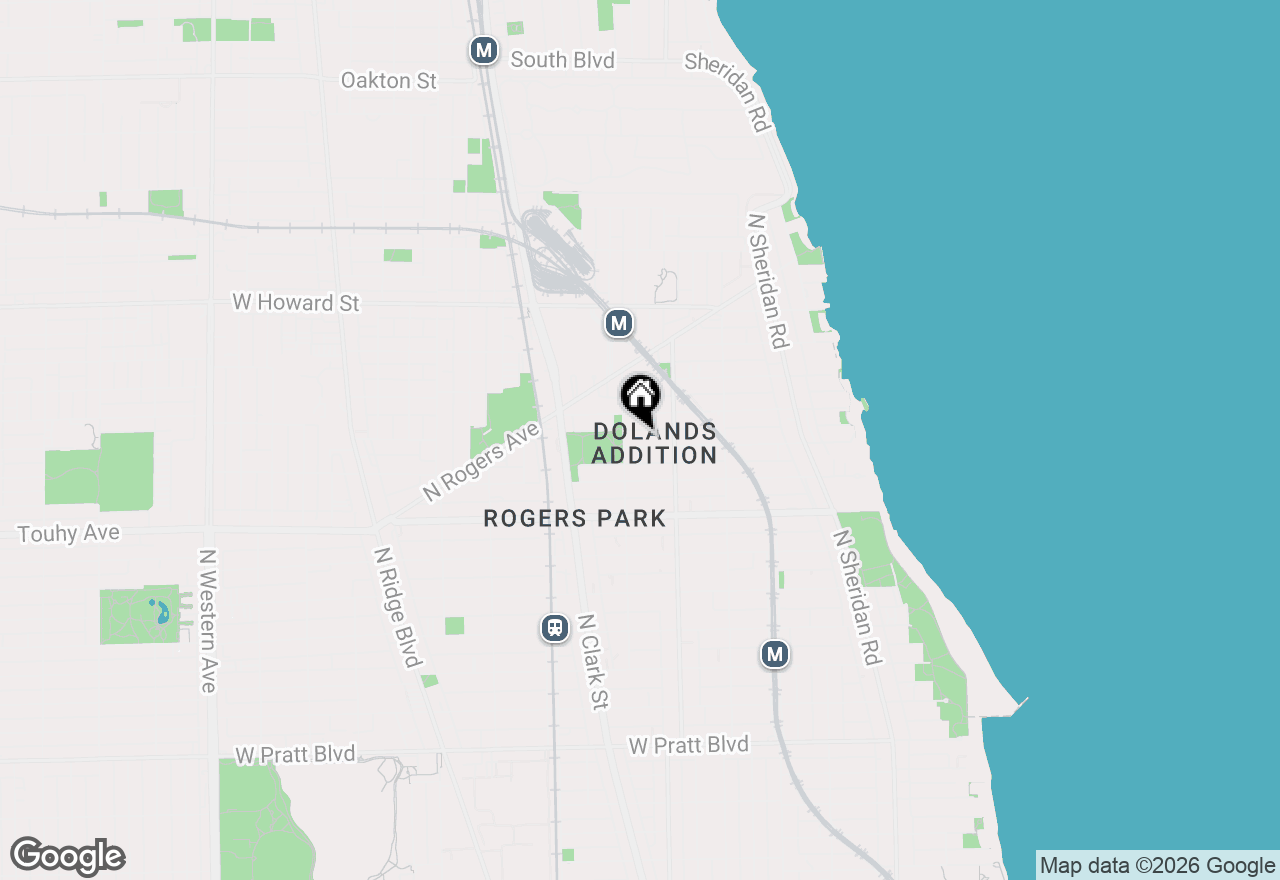 Map of 1640 W Sherwin Avenue #4D, Chicago, IL 60626