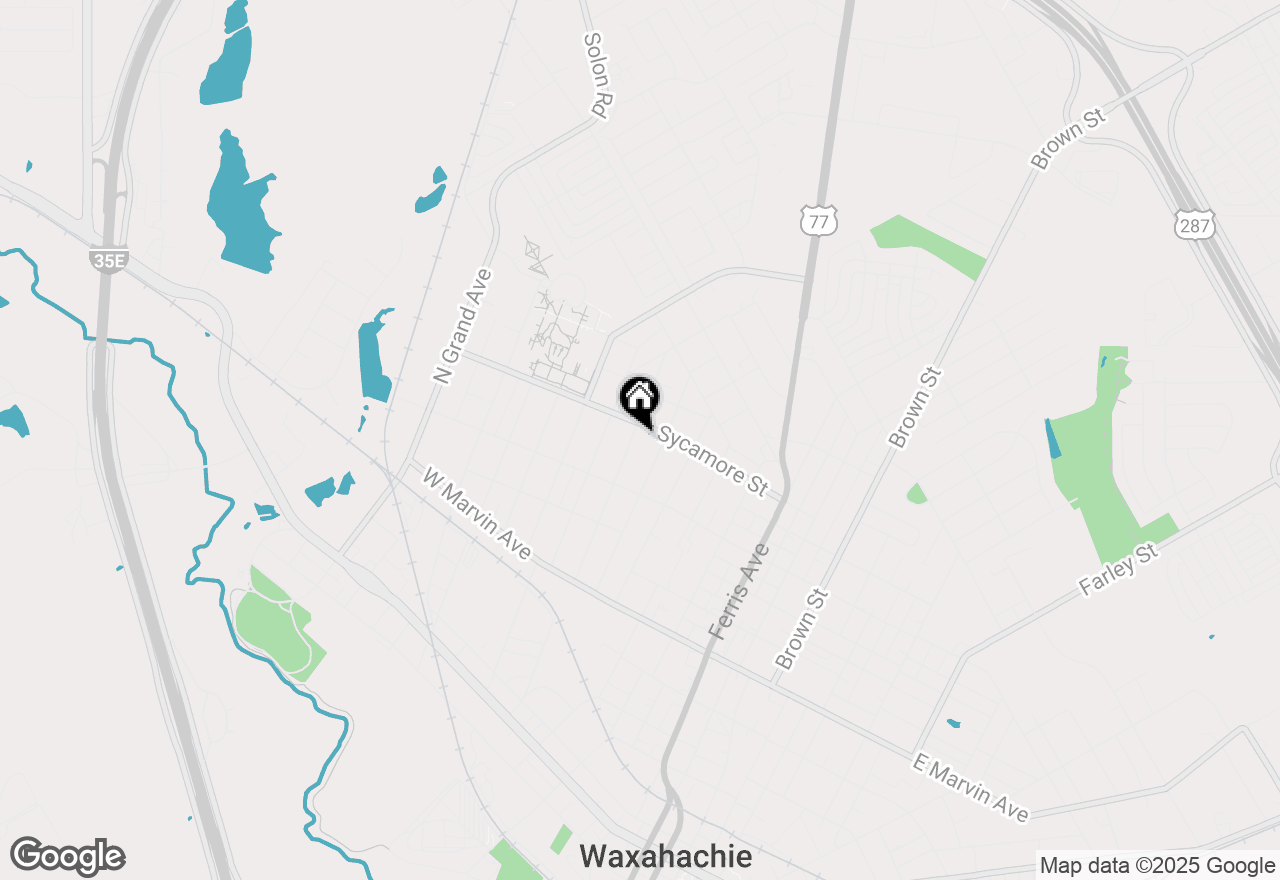 Map of 324 Virginia Avenue, Waxahachie, TX 75165