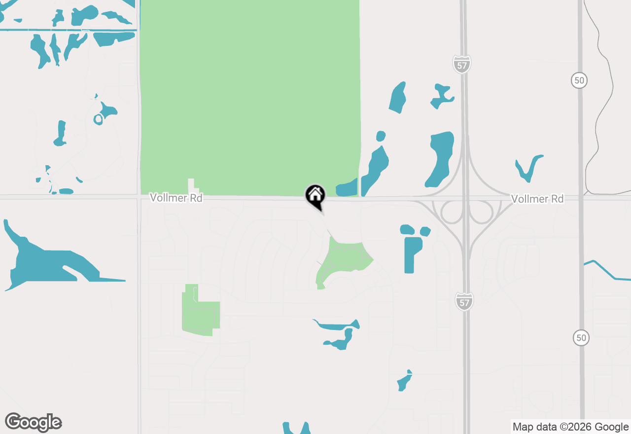Map of 5733 Woodgate Drive, Matteson, IL 60443
