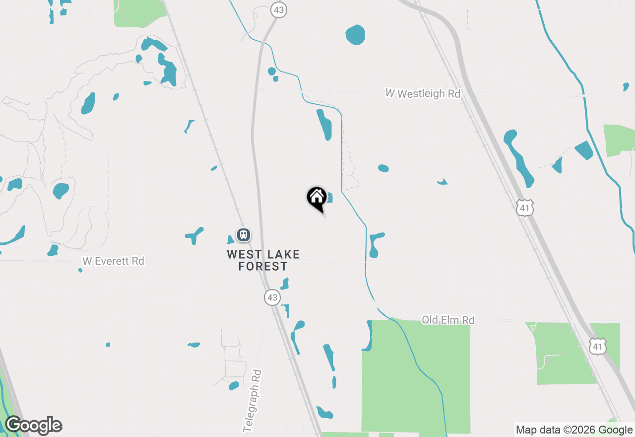 Map of (Address confidential), Lake Forest, Illinois 60045