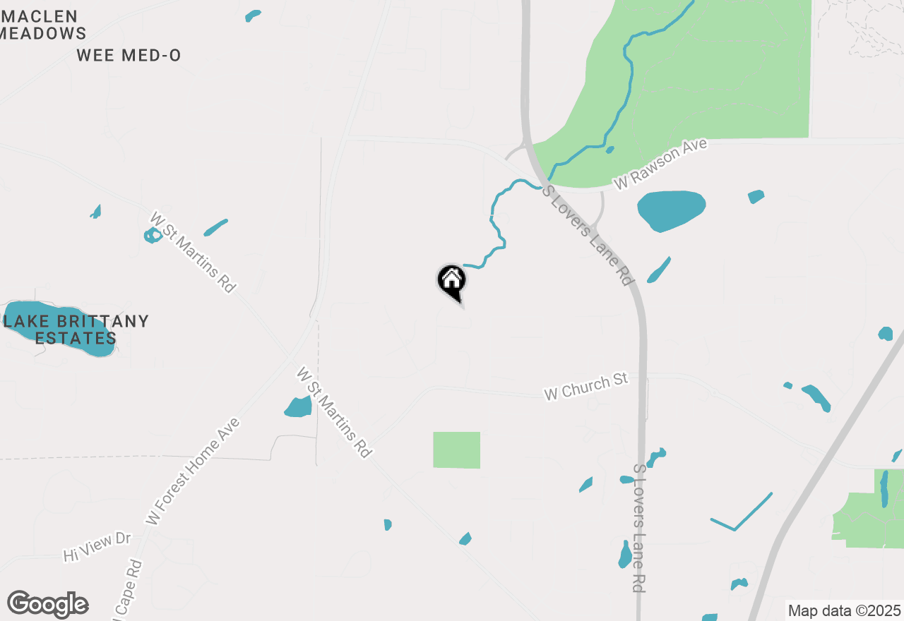 Map of 7510 S Drake Ln, Franklin, WI 53132