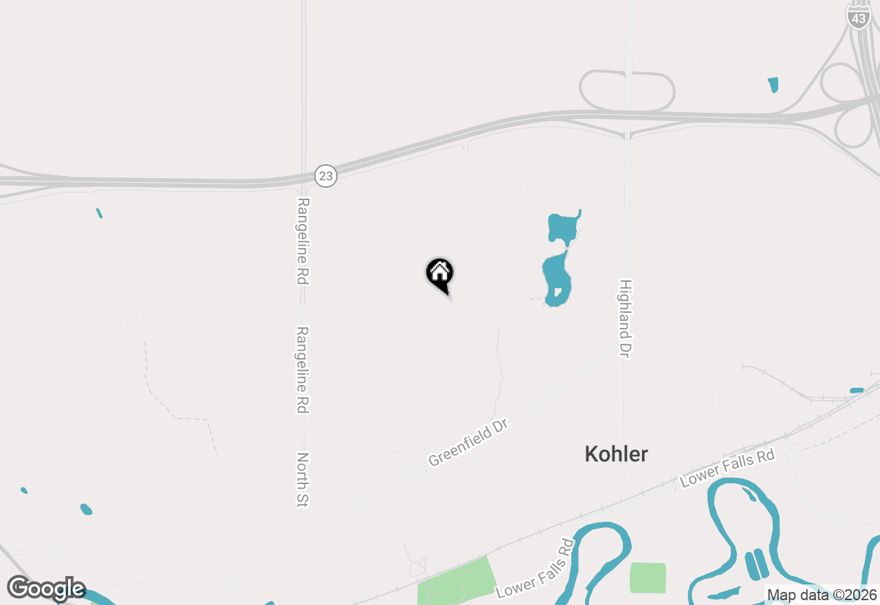 Map of 529 Meadow Cir W, Kohler, WI 53044