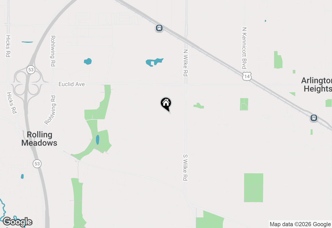Map of 2203 Eastman Street, Rolling Meadows, IL 60008