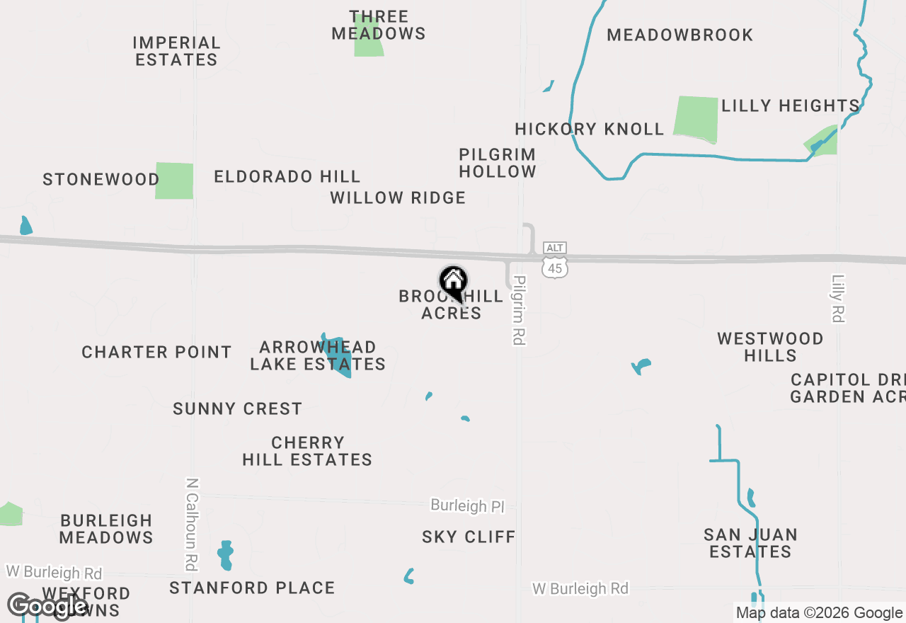 Map of 15935 Hill Ct, Brookfield, WI 53005