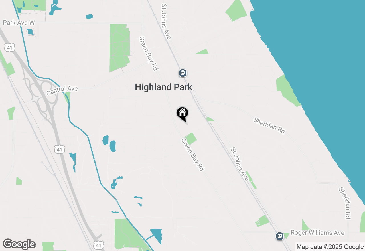 Map of 1373 Oakwood Avenue, Highland Park, IL 60035