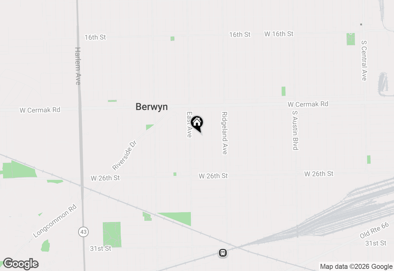 Map of 2336 Scoville Avenue, Berwyn, IL 60402