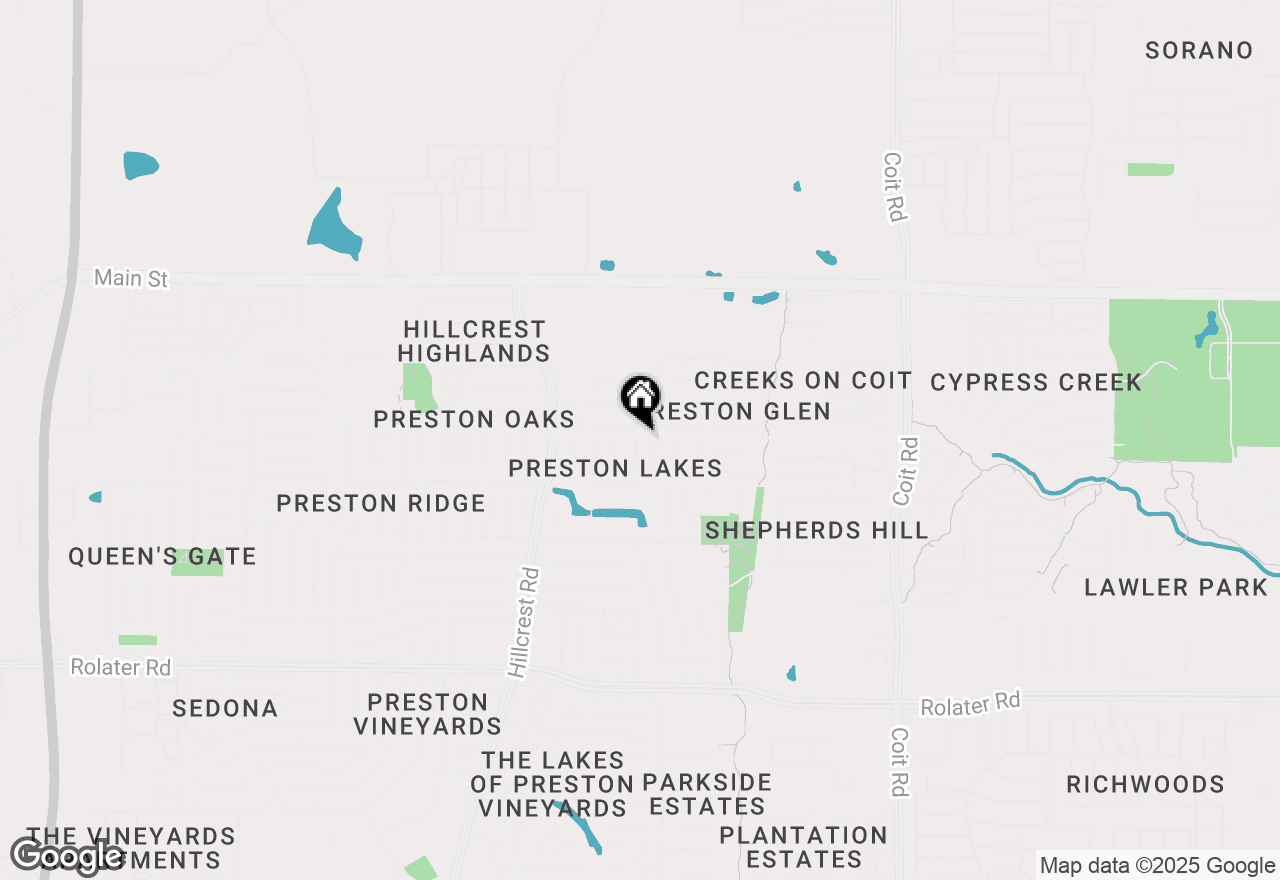 Map of 8209 Wharf Street, Frisco, TX 75035