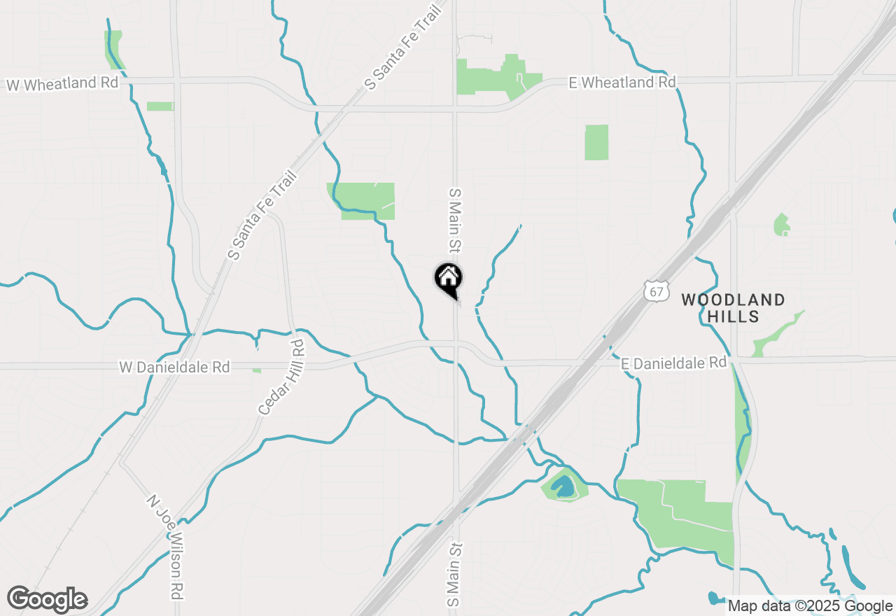 Map of 1407 S Main Street, Duncanville, TX 75137