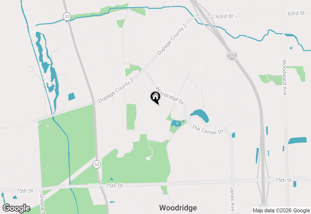 Map of 6921 Martin Drive, Woodridge, IL 60517