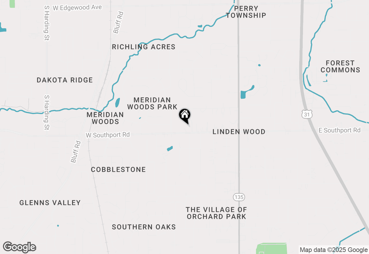 Map of 400 W Southport Road, Indianapolis, IN 46217