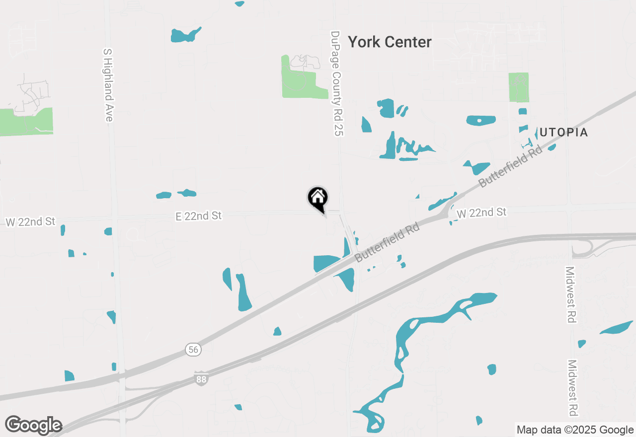 Map of 875 E 22nd Street #204, Lombard, IL 60148