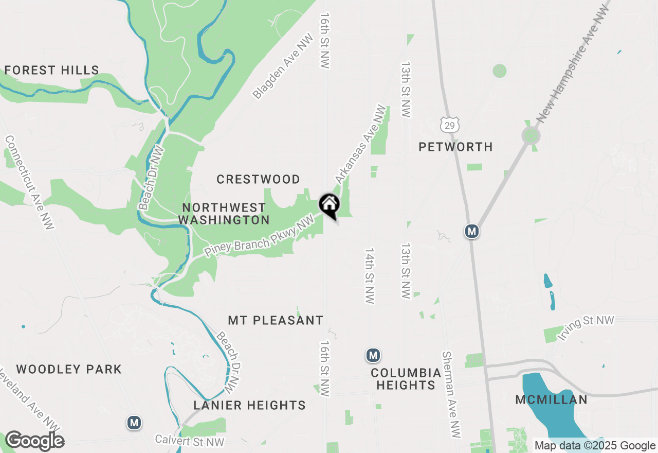 Map of 3625 16th Street Nw #404, Washington, DC 20010