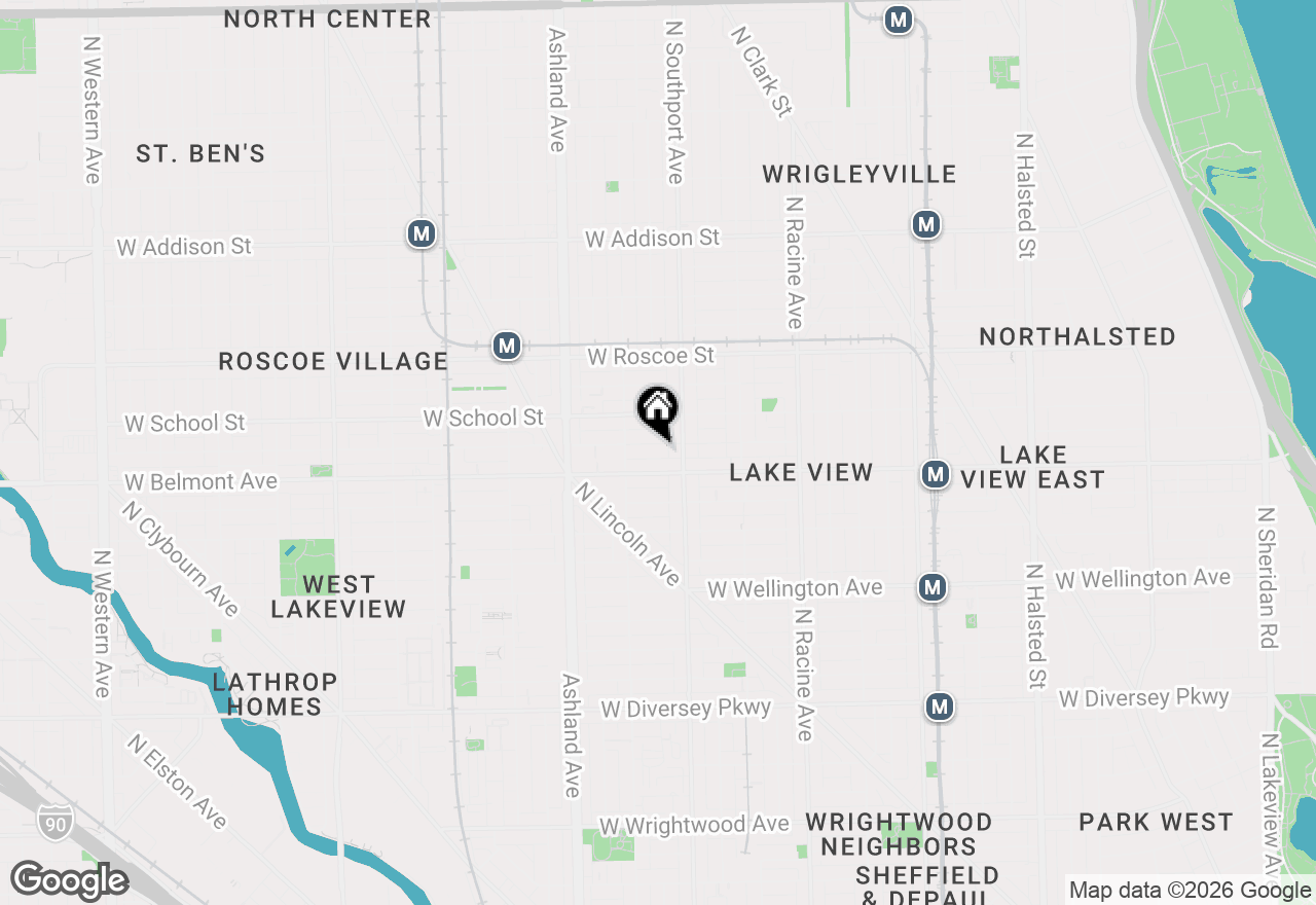 Map of 1425 W Melrose Street, Chicago, IL 60657