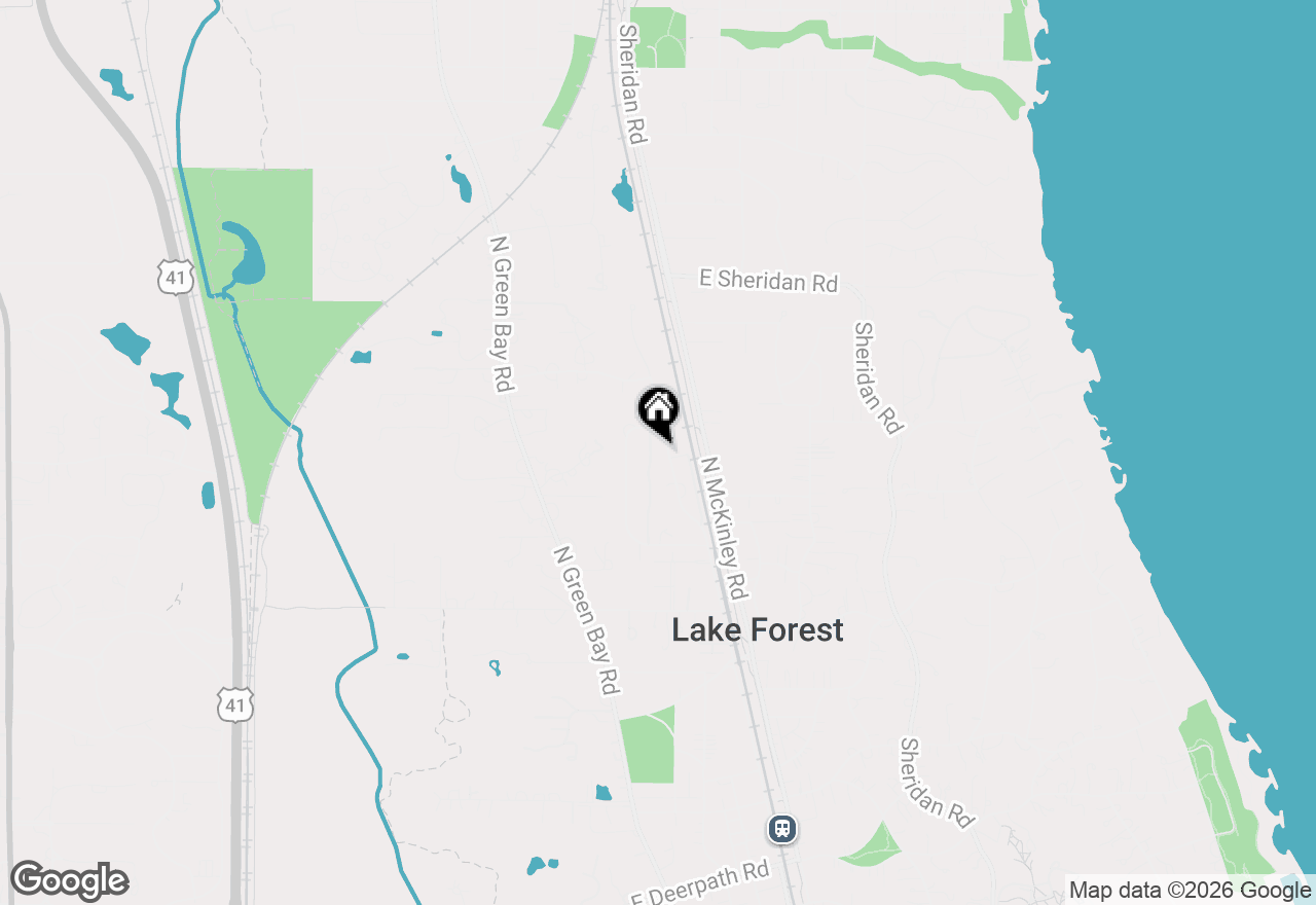 Map of 1350 N Western Avenue #205, Lake Forest, IL 60045