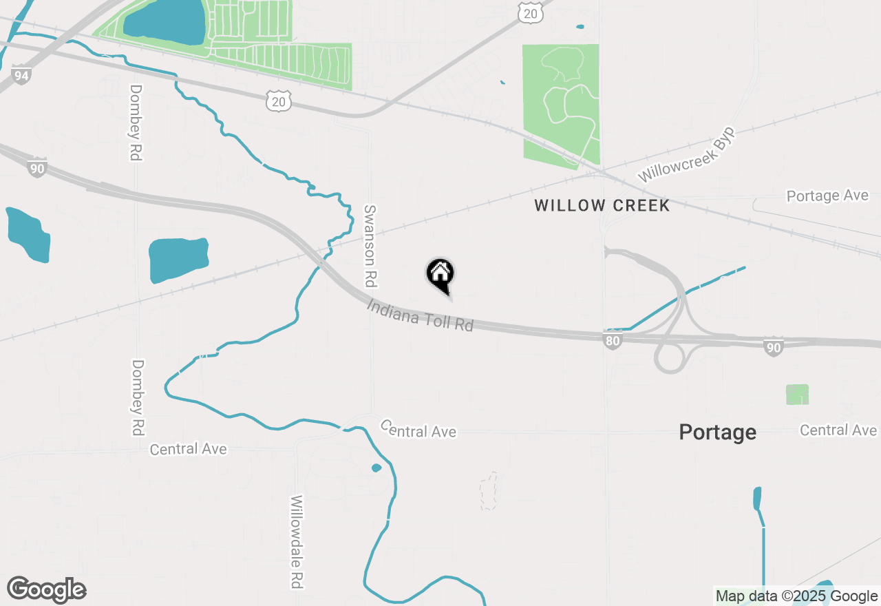 Map of 2418 Woodward Street, Portage, IN 46368