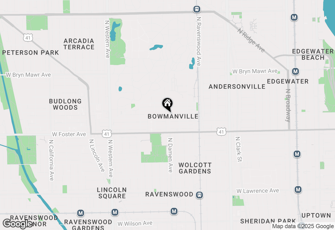 Map of 5308 N Damen Avenue #3F, Chicago, IL 60625