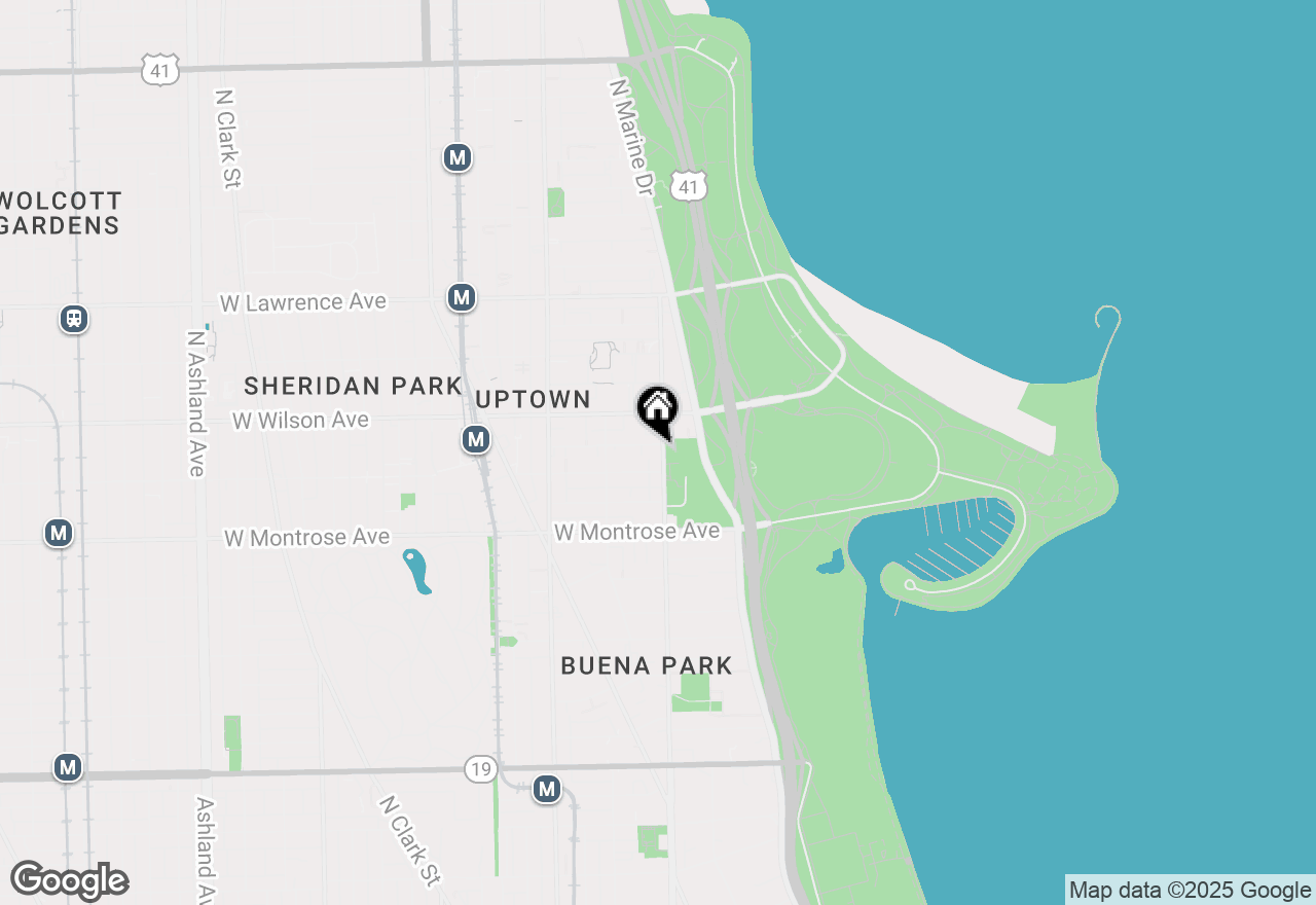 Map of 4520 N Clarendon Avenue #307, Chicago, IL 60640