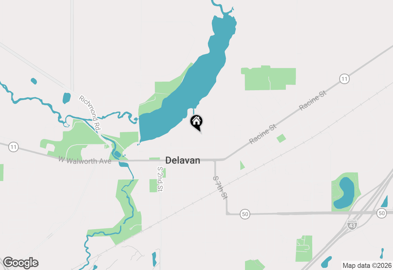 Map of 507 Parish St, Delavan, WI 53115