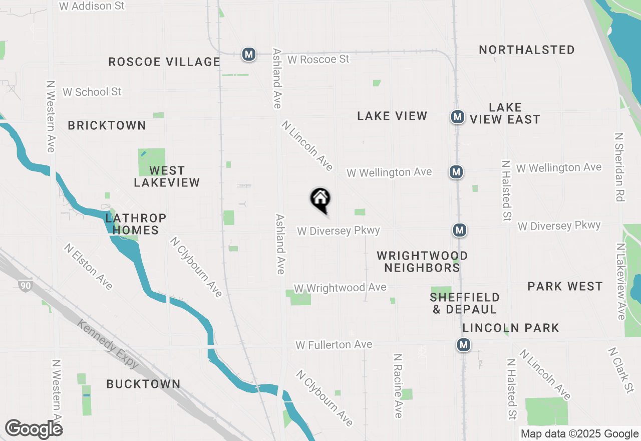 Map of (Address confidential), Chicago, Illinois 60657