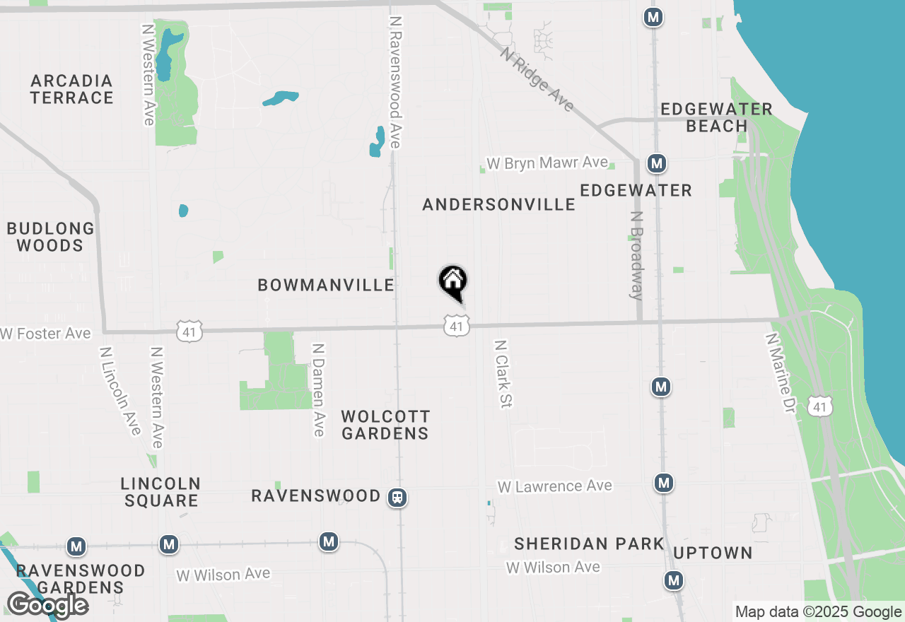 Map of 1639 W Farragut Avenue, Chicago, IL 60640