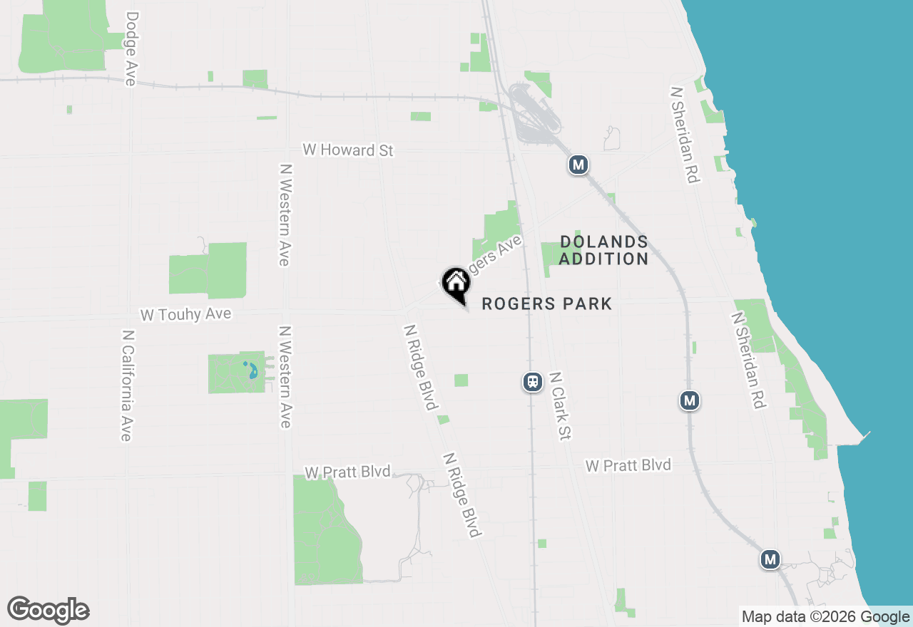 Map of 7123 N Damen Avenue #6E, Chicago, IL 60645