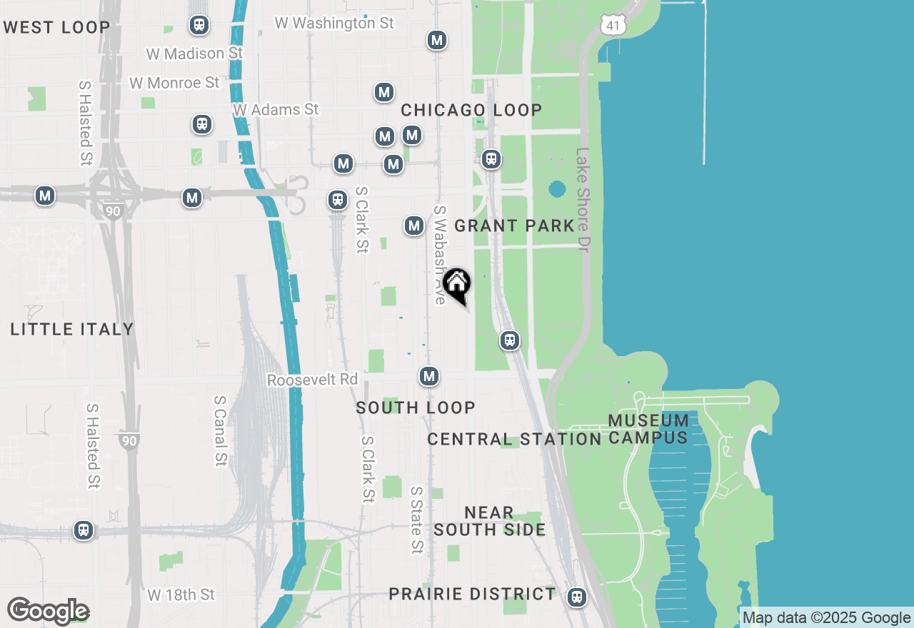 Map of 910 S Michigan Avenue #1805, Chicago, IL 60605