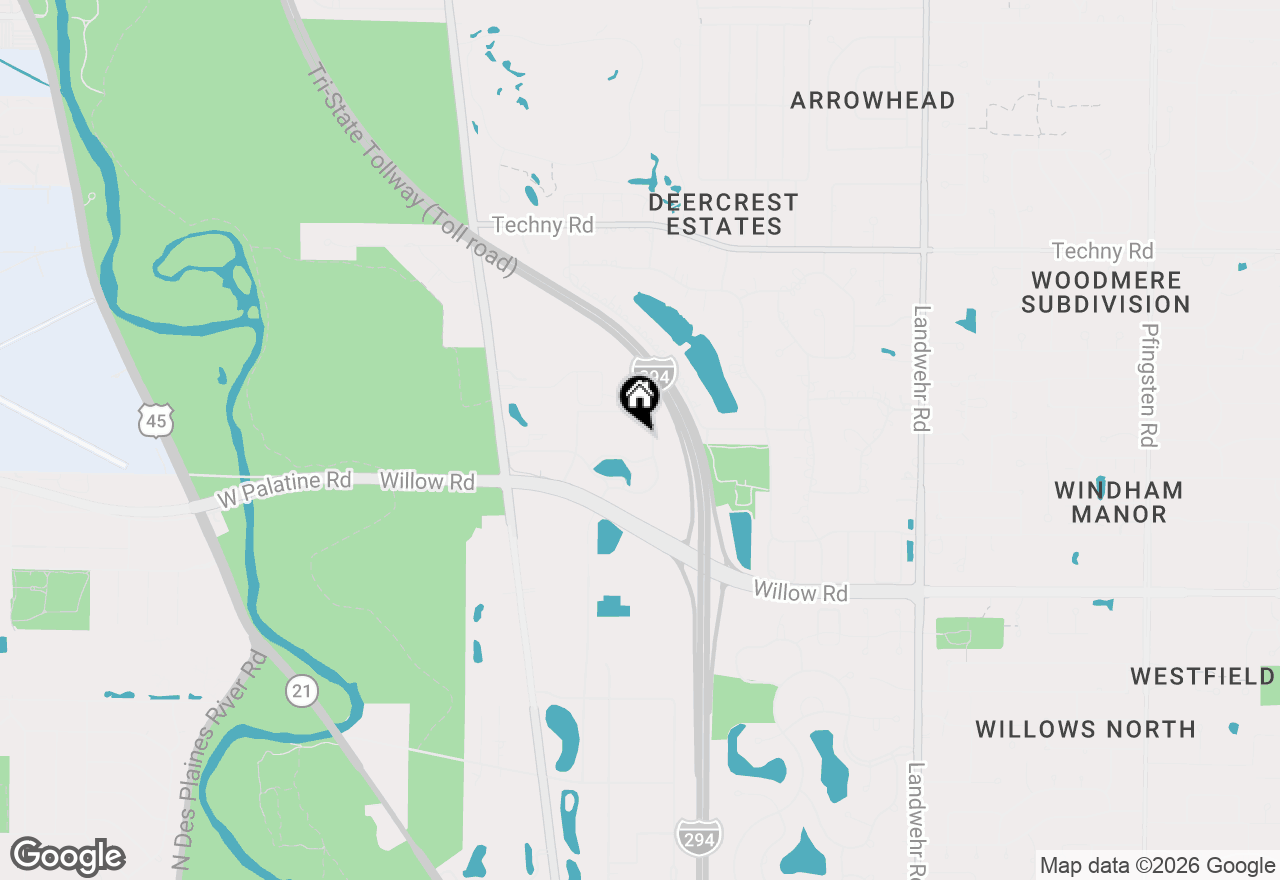 Map of 2550 Waterview Drive #220, Northbrook, IL 60062