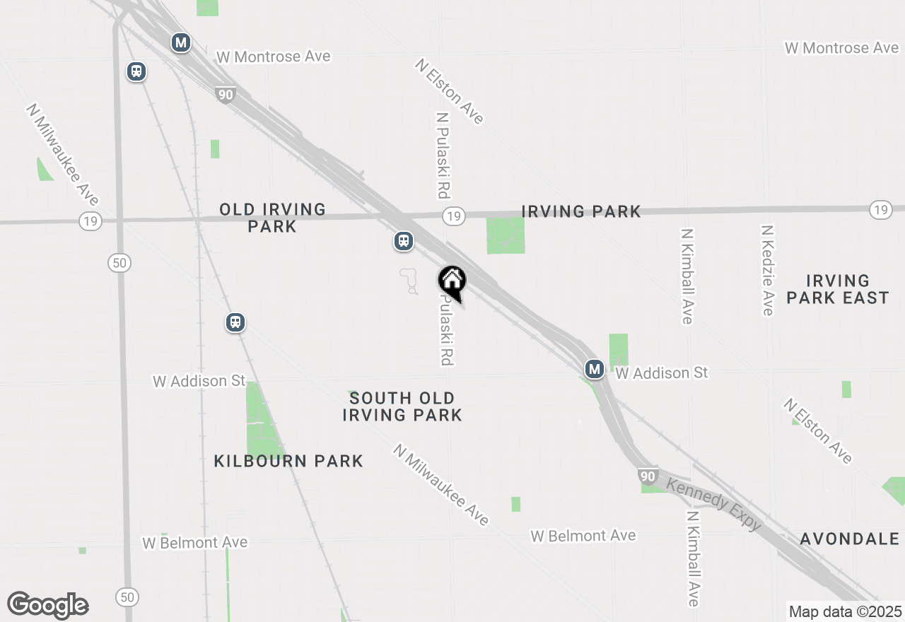 Map of 3737 N Pulaski Road #2S, Chicago, IL 60641