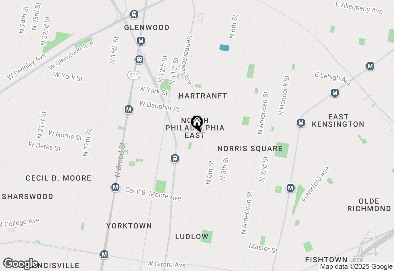 Map of 2249 N Franklin Street #2, Philadelphia, PA 19122