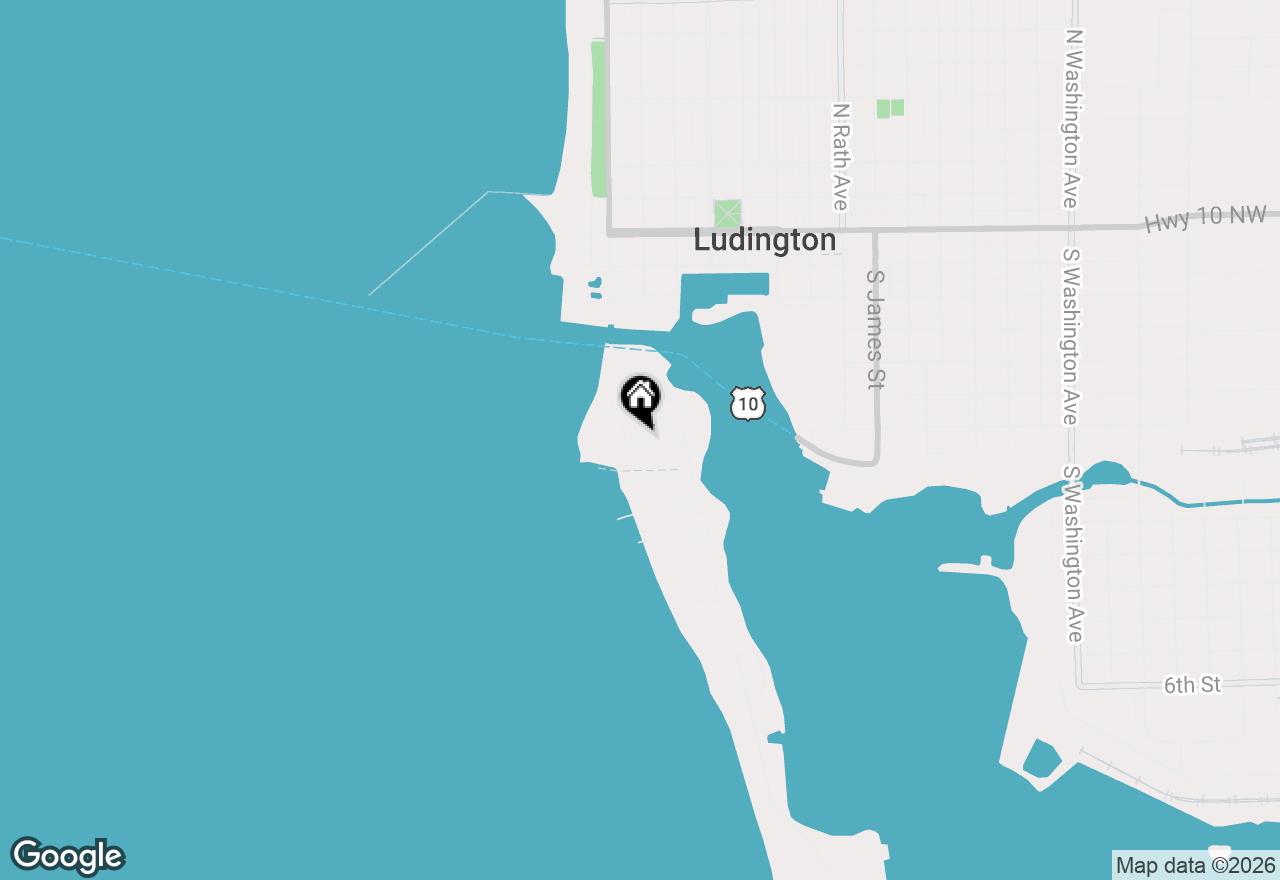 Map of 212 Harbor Drive, Ludington, MI 49431