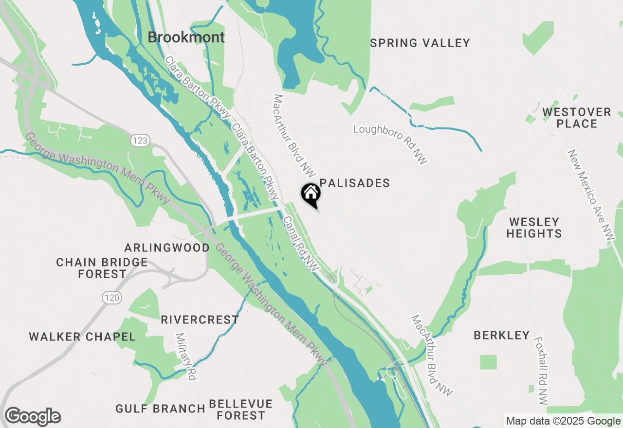 Map of 5519 Carolina Place Nw, Washington, DC 20016