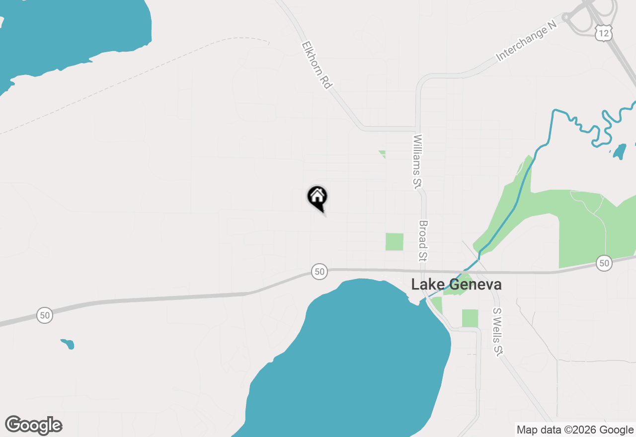 Map of 1332 Dodge St, Lake Geneva, WI 53147