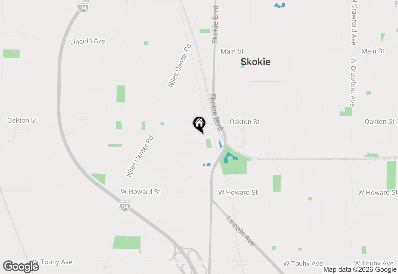 Map of 4836 Kirk Street #B, Skokie, IL 60077