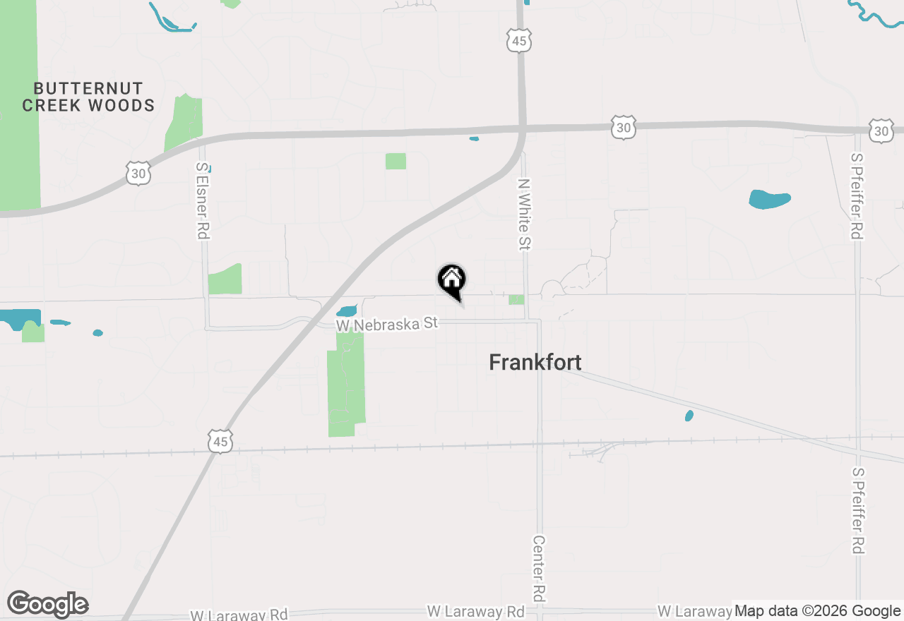 Map of 16 Walnut Street, Frankfort, IL 60423