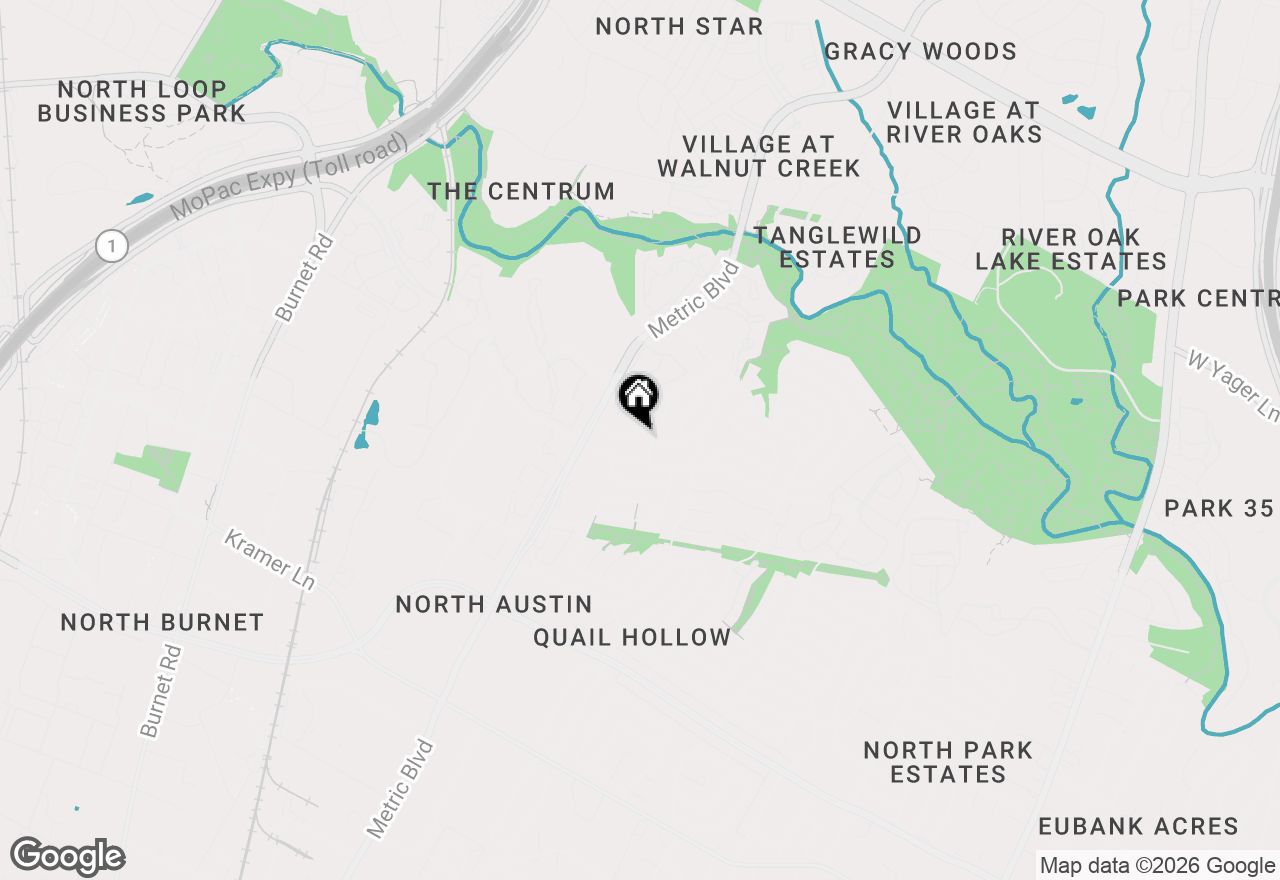 Map of 11919 Sunhillow Bnd #B, Austin, TX 78758