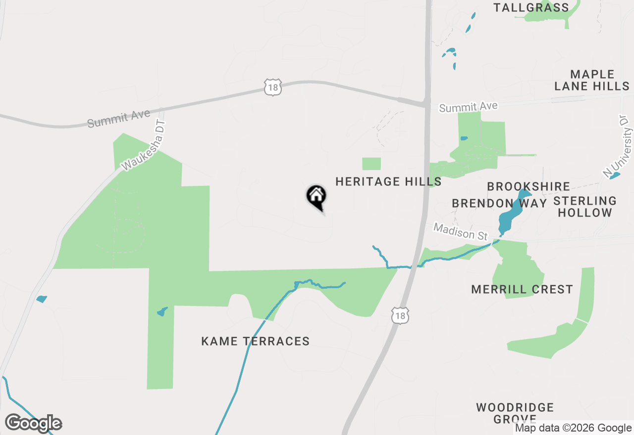 Map of 3529 Madison St, Waukesha, WI 53188