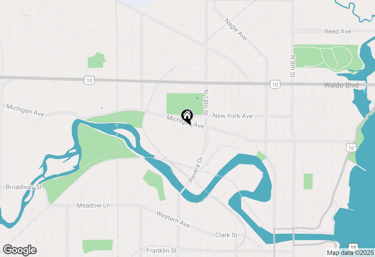 Map of 1853 Michigan Ave, Manitowoc, WI 54220