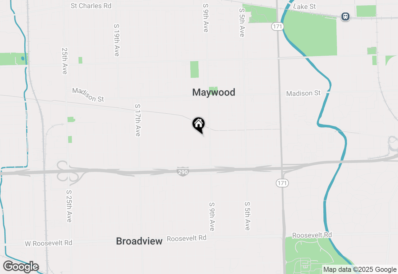 Map of 1414 S 10th Avenue, Maywood, IL 60153