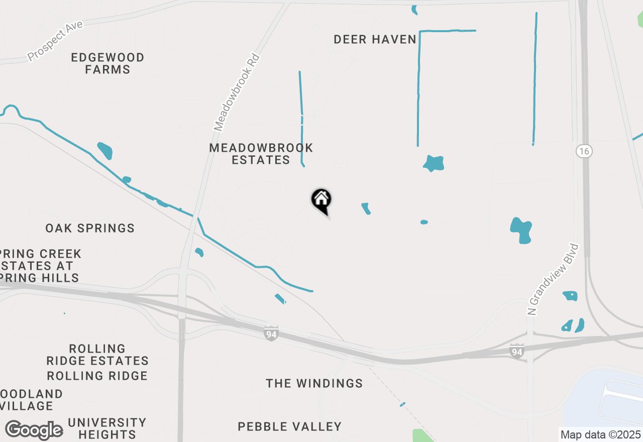 Map of N16W26401 Meadowgrass Cir #B, Pewaukee, WI 53072