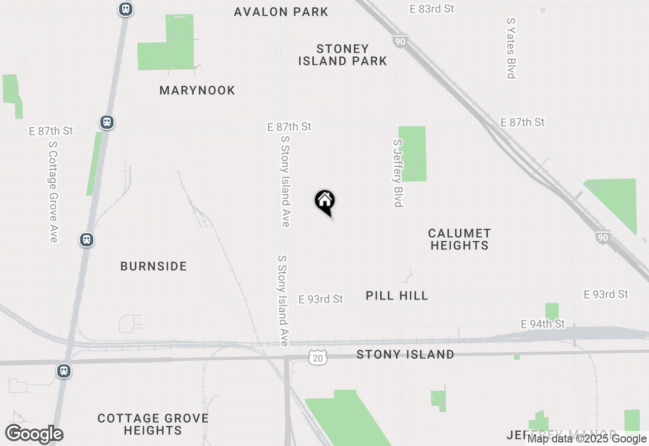 Map of 9018 S Ridgeland Avenue, Chicago, IL 60617