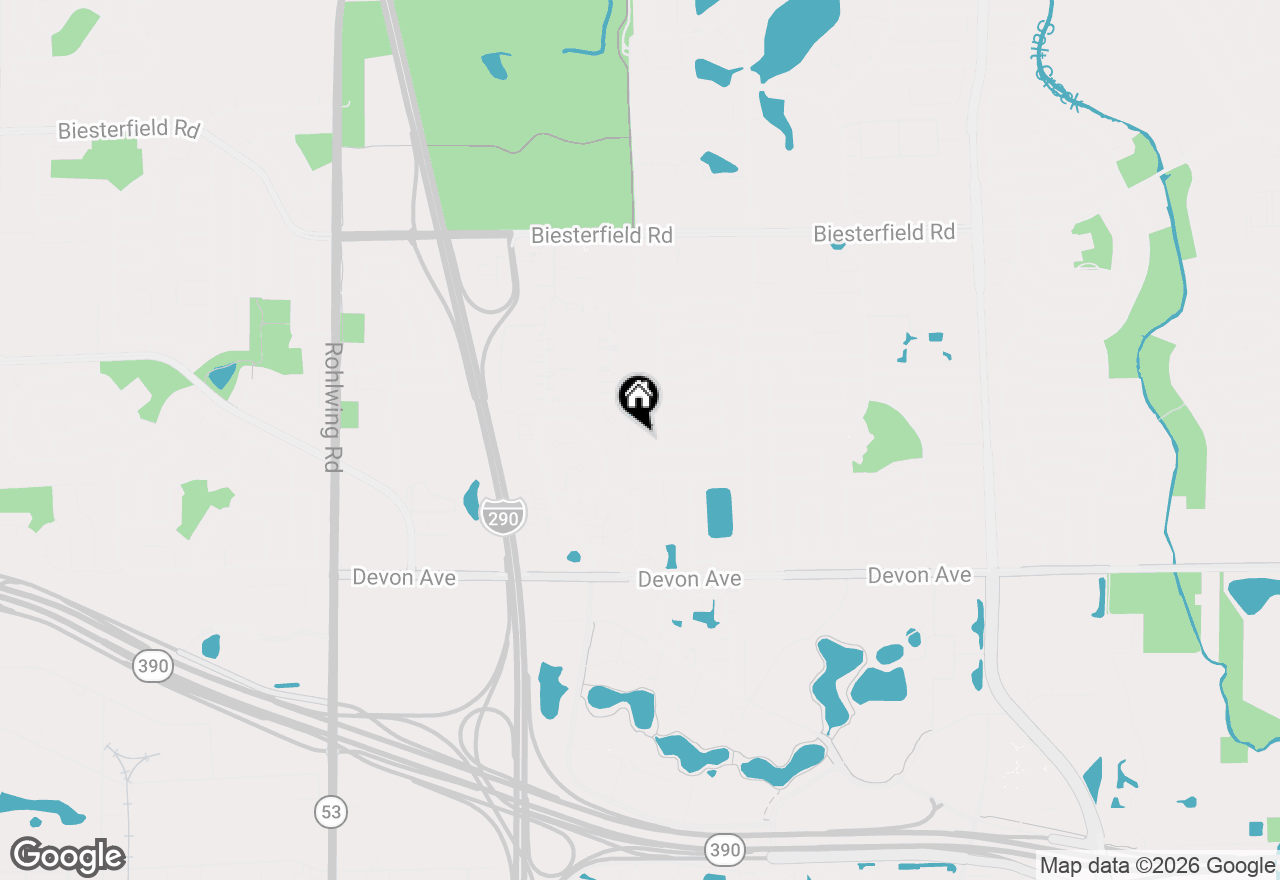 Map of 702 Clover Hill Court, Elk Grove Village, IL 60007